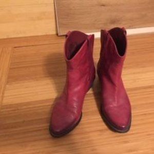 RED Franko Sarto short boots.  1.5 inch heel.